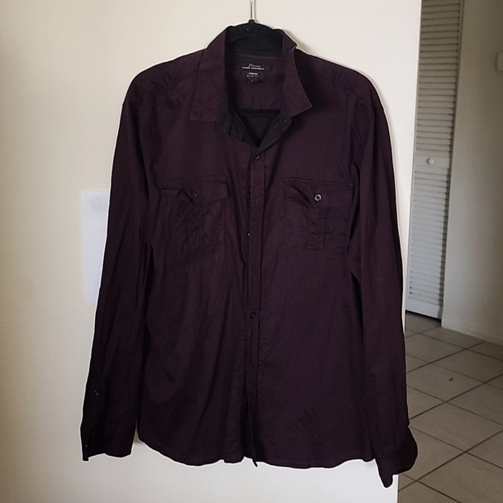 Marc Anthony Burgundy button up